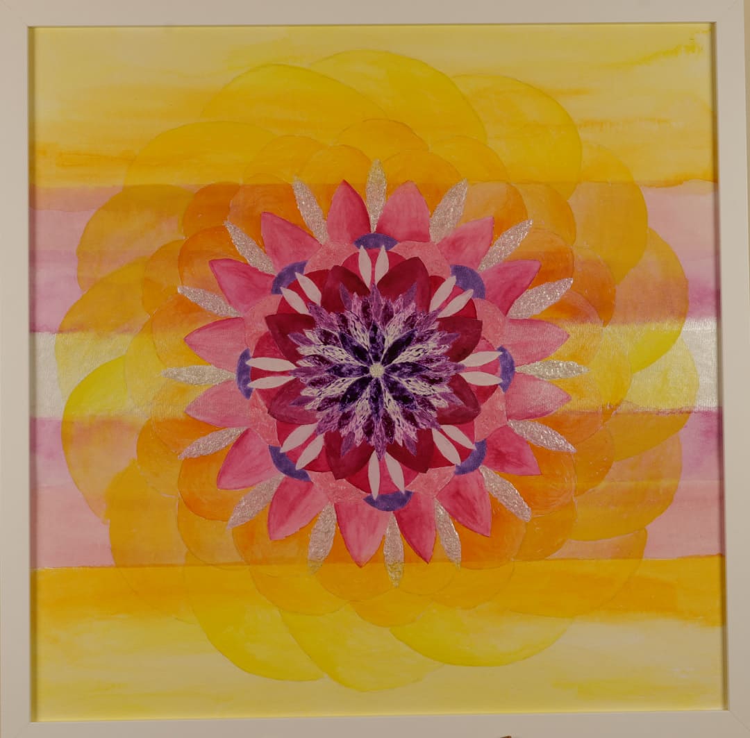 Mandala Neubeginn Aquarell Mandala